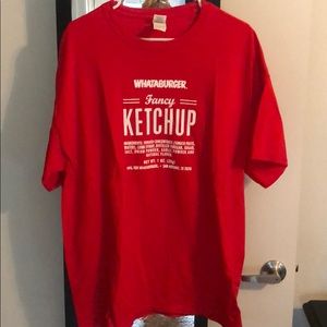 Whataburger Fancy Ketchup t-shirt size XL